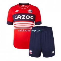 Maglia LOSC Lille Gara Home Completo Bambino 2-13 Anni 2022-2023 MC