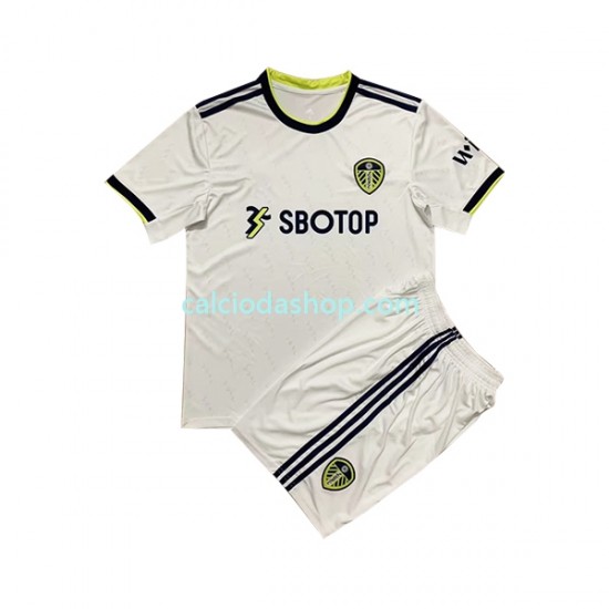 Maglia Leeds United Gara Home Completo Bambino 2-13 Anni 2022-2023 MC