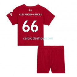 Maglia Liverpool Alexander-Arnold 66 Gara Home Completo Bambino 2-13 Anni 2022-2023 MC