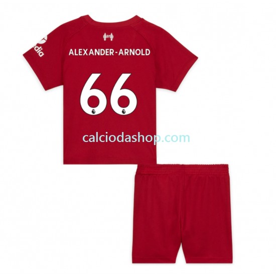 Maglia Liverpool Alexander-Arnold 66 Gara Home Completo Bambino 2-13 Anni 2022-2023 MC