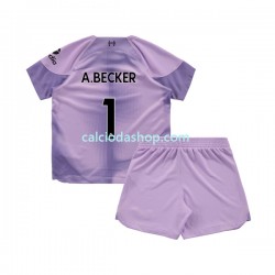 Maglia Portiere Liverpool Alisson Becker 1 Gara Home Completo Bambino 2-13 Anni 2022-2023 MC