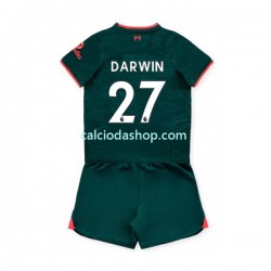 Maglia Liverpool Darwin Nunez 27 Gara Terza Completo Bambino 2-13 Anni 2022-2023 MC