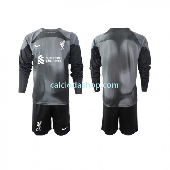 Maglia Portiere Liverpool Gara Away Completo Bambino 2-13 Anni 2022-2023 ML