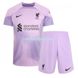 Maglia Portiere Liverpool Gara Home Completo Bambino 2-13 Anni 2022-2023 MC