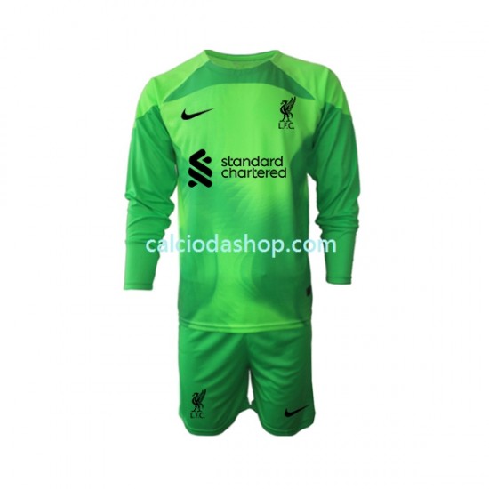 Maglia Portiere Liverpool Gara Terza Completo Bambino 2-13 Anni 2022-2023 ML