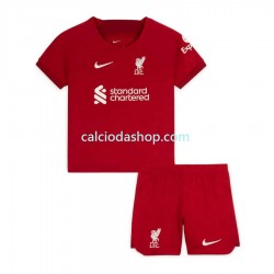 Maglia Liverpool Gara Home Completo Bambino 2-13 Anni 2022-2023 MC