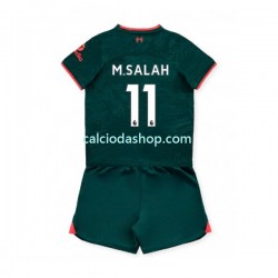 Maglia Liverpool M.Salah 11 Gara Terza Completo Bambino 2-13 Anni 2022-2023 MC