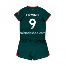 Maglia Liverpool Roberto Firmino 9 Gara Terza Completo Bambino 2-13 Anni 2022-2023 MC