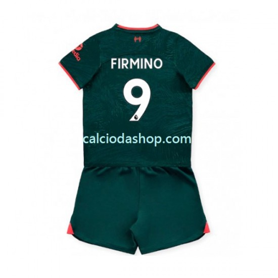 Maglia Liverpool Roberto Firmino 9 Gara Terza Completo Bambino 2-13 Anni 2022-2023 MC