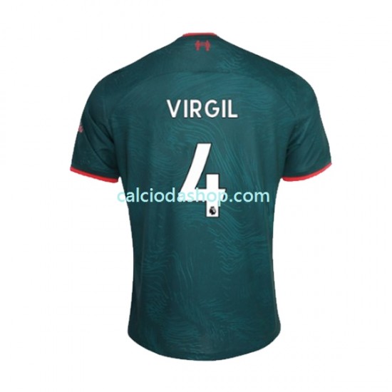 Maglia Liverpool Virgil van Dijk 4 Gara Terza Uomo 2022-2023 MC