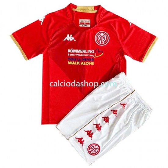 Maglia Mainz 05 Gara Home Completo Bambino 2-13 Anni 2022-2023 MC