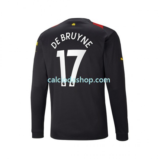 Maglia Manchester City De Bruyne 17 Gara Away Uomo 2022-2023 ML