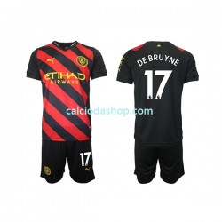 Maglia Manchester City De Bruyne 17 Gara Away Completo Bambino 2-13 Anni 2022-2023 MC