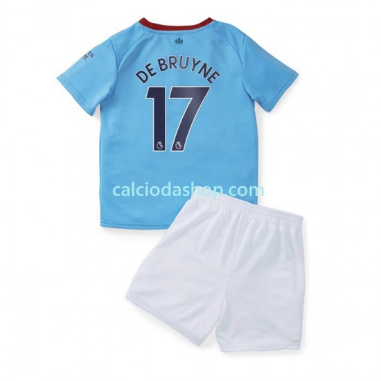 Maglia Manchester City De Bruyne 17 Gara Home Completo Bambino 2-13 Anni 2022-2023 MC