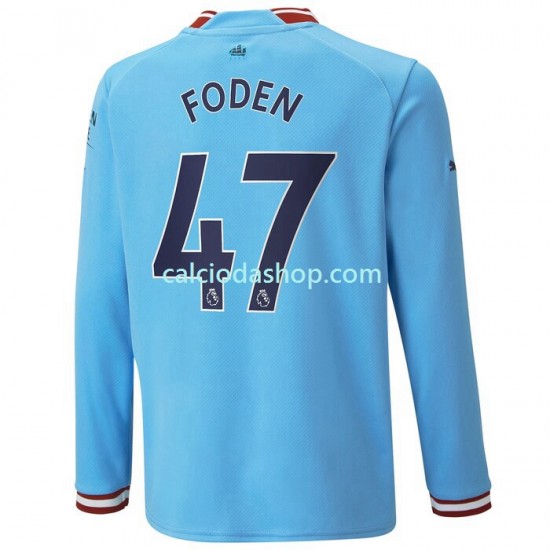 Maglia Manchester City Foden 47 Gara Home Uomo 2022-2023 ML