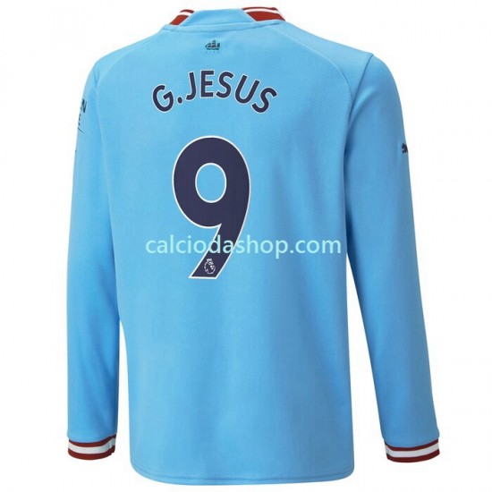 Maglia Manchester City G.Jesus 9 Gara Home Uomo 2022-2023 ML