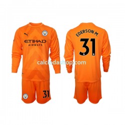 Maglia Portiere Manchester City Ederson M 31 Gara Terza Completo Bambino 2-13 Anni 2022-2023 ML