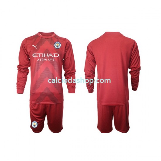 Maglia Portiere Manchester City Gara Home Completo Bambino 2-13 Anni 2022-2023 ML