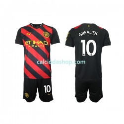 Maglia Manchester City Grealish 10 Gara Away Completo Bambino 2-13 Anni 2022-2023 MC