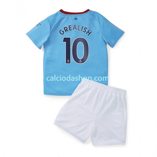 Maglia Manchester City Grealish 10 Gara Home Completo Bambino 2-13 Anni 2022-2023 MC