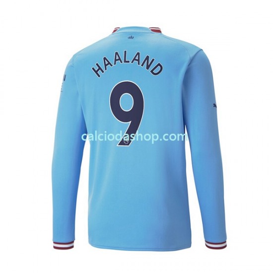 Maglia Manchester City Haaland 9 Gara Home Uomo 2022-2023 ML