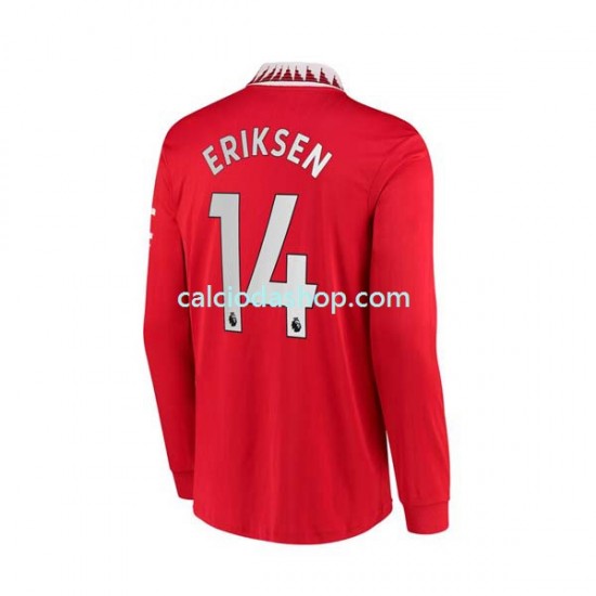 Maglia Manchester United Christian Eriksen 14 Gara Home Uomo 2022-2023 ML