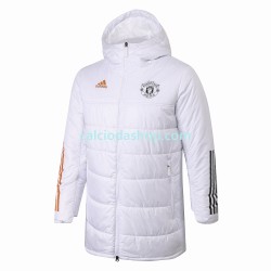 Manchester United Uomo Giacca con Cappuccio Fleece Bianco