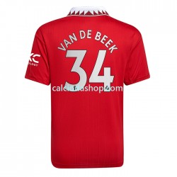 Maglia Manchester United Donny van de Beek 34 Gara Home Uomo 2022-2023 MC