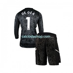 Maglia Portiere Manchester United DE GEA 1 Gara Away Completo Bambino 2-13 Anni 2022-2023 ML