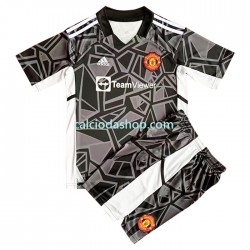 Maglia Portiere Manchester United Gara Away Completo Bambino 2-13 Anni 2022-2023 MC