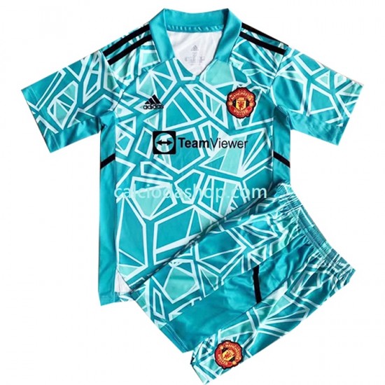 Maglia Portiere Manchester United Gara Terza Completo Bambino 2-13 Anni 2022-2023 MC