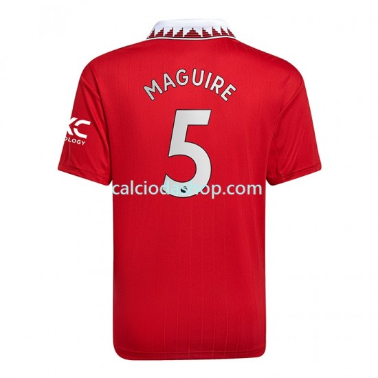 Maglia Manchester United Harry Maguire 5 Gara Home Uomo 2022-2023 MC