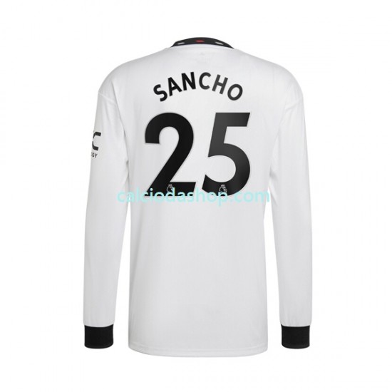 Maglia Manchester United Jadon Sancho 25 Gara Away Uomo 2022-2023 ML