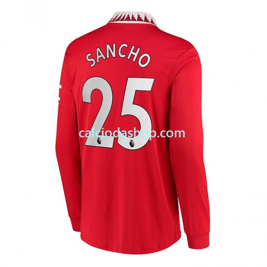 Maglia Manchester United Jadon Sancho 25 Gara Home Uomo 2022-2023 ML