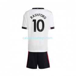 Maglia Manchester United Rashford 10 Gara Away Completo Bambino 2-13 Anni 2022-2023 MC