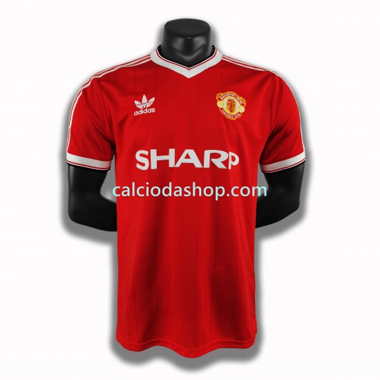 Maglia Manchester United 1984 Retro Gara Home Uomo MC