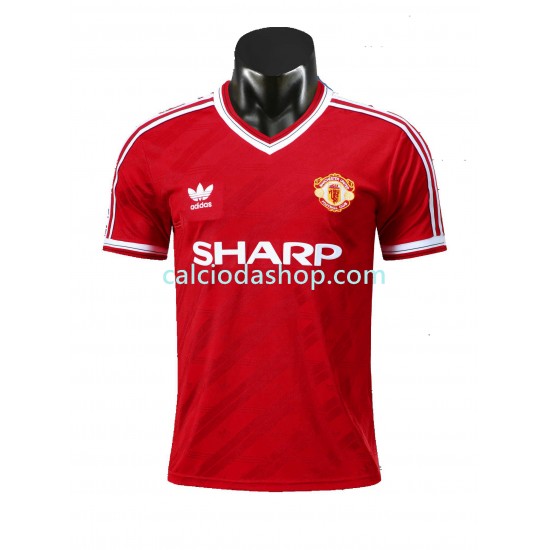 Maglia Manchester United 1986 Retro Gara Home Uomo MC