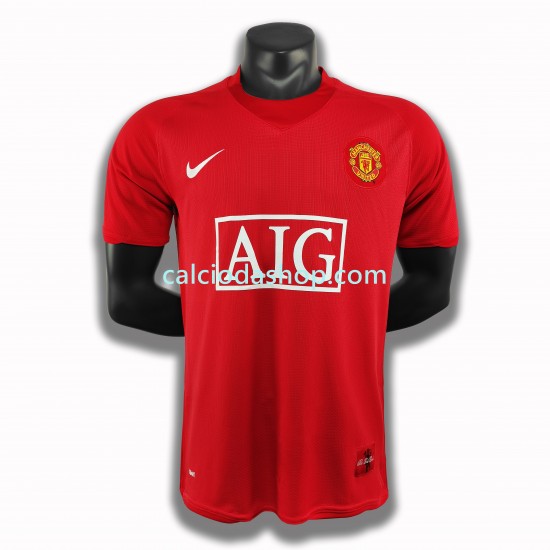 Maglia Manchester United Retro Gara Home Uomo 2007-2008 MC