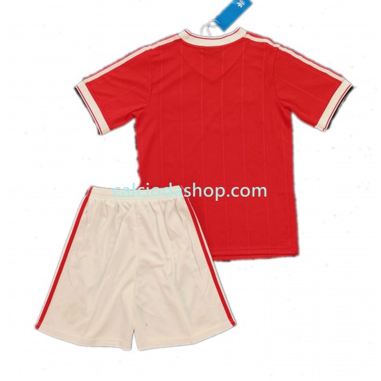 Maglia Manchester United 1984 Retro Gara Home Completo Bambino 2-13 Anni MC