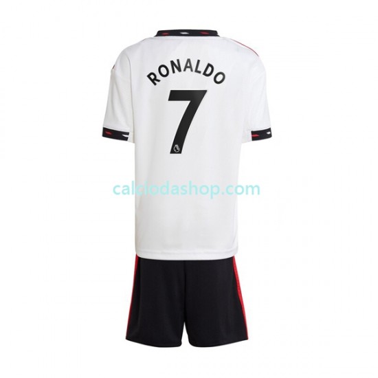 Maglia Manchester United Ronaldo 7 Gara Away Completo Bambino 2-13 Anni 2022-2023 MC