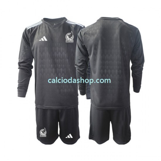 Maglia Portiere Messico Gara Home Completo Bambino 2-13 Anni 2022 ML