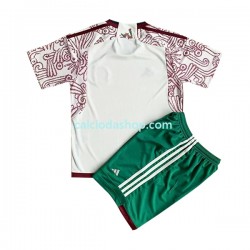 Maglia Messico Gara Away Completo Bambino 2-13 Anni Mondiali 2022 MC