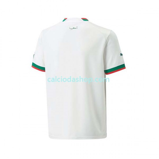 Maglia Marocco Gara Away Uomo Mondiali 2022 MC