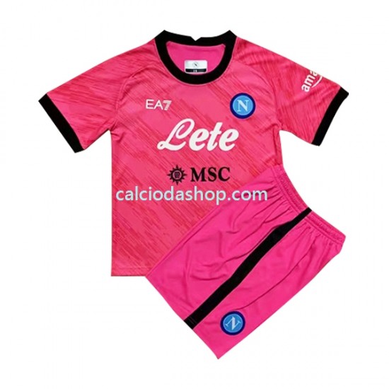 Maglia Portiere Napoli Gara Home Completo Bambino 2-13 Anni 2022-2023 MC