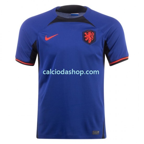 Maglia Paesi Bassi Gara Away Uomo Mondiali 2022 MC