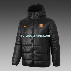 Paesi Bassi Uomo Giacca con Cappuccio Fleece Nero