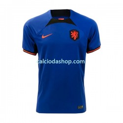 Maglia Paesi Bassi Memphis 10 Gara Away Uomo Mondiali 2022 MC