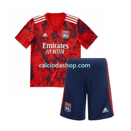 Maglia Olympique Lyonnais Gara Away Completo Bambino 2-13 Anni 2022-2023 MC