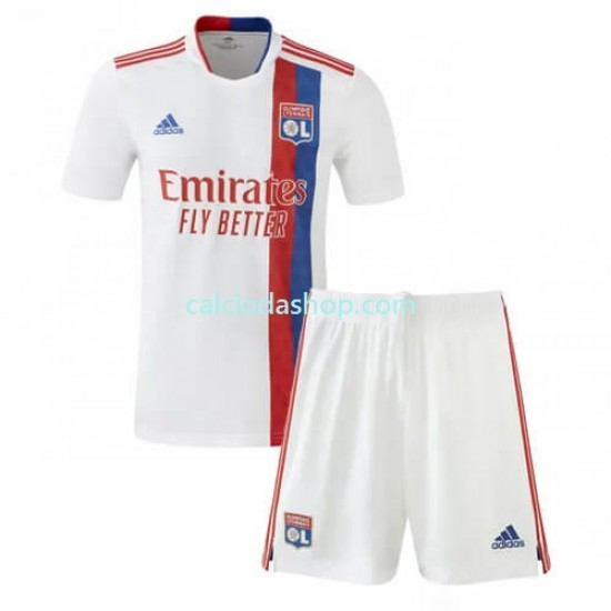 Maglia Olympique Lyonnais Gara Home Completo Bambino 2-13 Anni 2022-2023 MC