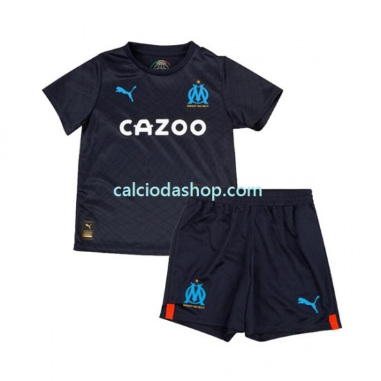 Maglia Olympique de Marseille Gara Away Completo Bambino 2-13 Anni 2022-2023 MC